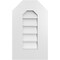 Ekena Millwork Octagonal Top Surface Mount PVC Gable Vent w/ 3-1/2"W x 1"P Standard Frame, 12"W x 20"H GVPOT12X2001SN - alternate 1